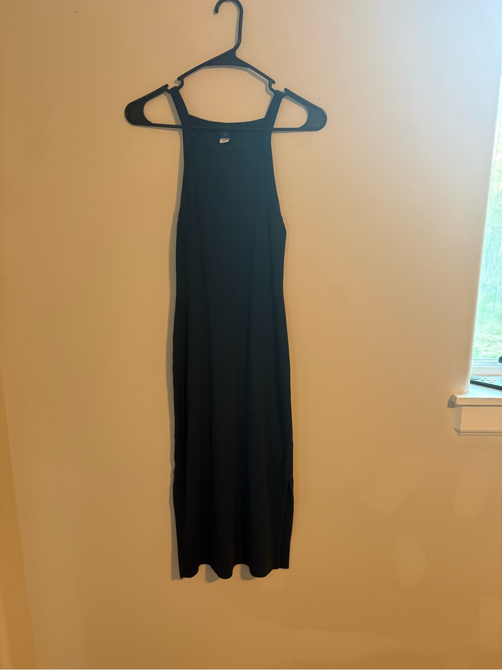 Old Navy Black Sleeveless Maxi Dress - High Neck